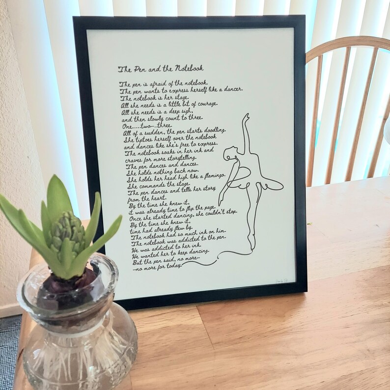 The Pen and the Notebook Poem, Poetry Pen, Notebook Poem,