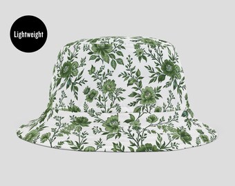 ? Vintage Y2K Floral Tapestry Bucket Hat Made in Japan Vintage Floral Tapestry Bucket Hat, Rose Jacquard  main image 3