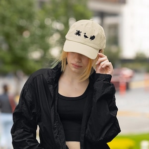 FDT Frog Duck Turkey Embroidered Dad Hat Subtle AntiTrump Vintage Cap Anti MAGA Gift Pro Democracy Bucket Hat Funny Liberal Apparel Feminist