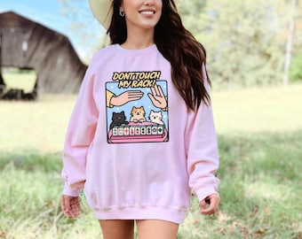 Funny Mahjong Sweatshirt for Mahjongg Lover Sweater Women Clothing Mahj Cats Graphic Tee Cute American Mah-Jongg Girls Game Comfort Colors