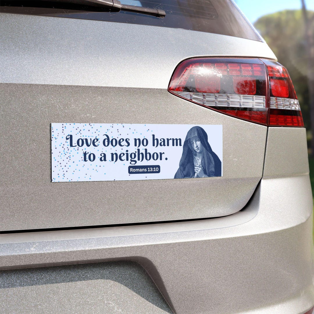 Christian Bumper Sticker Bible Verse Car Magnet Cute Scripture ...