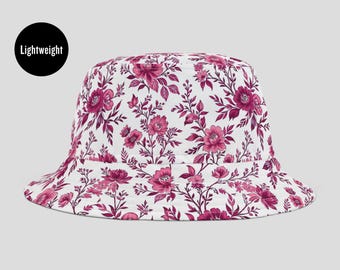 Vintage Floral Tapestry Bucket Hat, Rose Jacquard  display picture 2