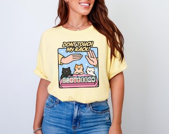Funny Mahjong Comfort Colors Shirt for Mahjongg Lover Tshirt Women Clothing Mahj Cats Graphic Tee Cute American Mah-Jongg Girls Game Night