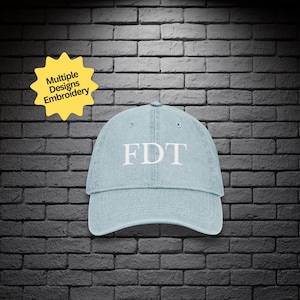 FDT Embroidered Dad Hat Subtle Anti Trump Cap Pro Democracy Gift Funny Feminist Hat Liberal Democrat Apparel Feminist Leftist Cap Political