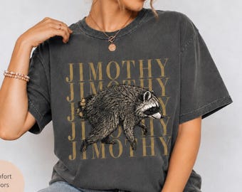 Jimothy Raccoon Shirt, Viral Seattle Raccoon Tee, Funny Round King T Shirt, Vintage Pacific Northwest Wildlife, Comfort Colors Tee