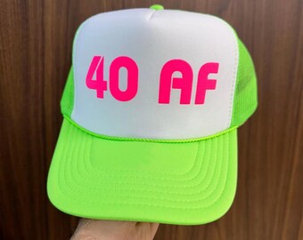40 AF Puff Print Hat, 40 AF Caps, 40 AF Trucker Hat