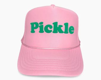 Pickle Puff Print Hat, Pickle Trucker Hat, Pickle Caps