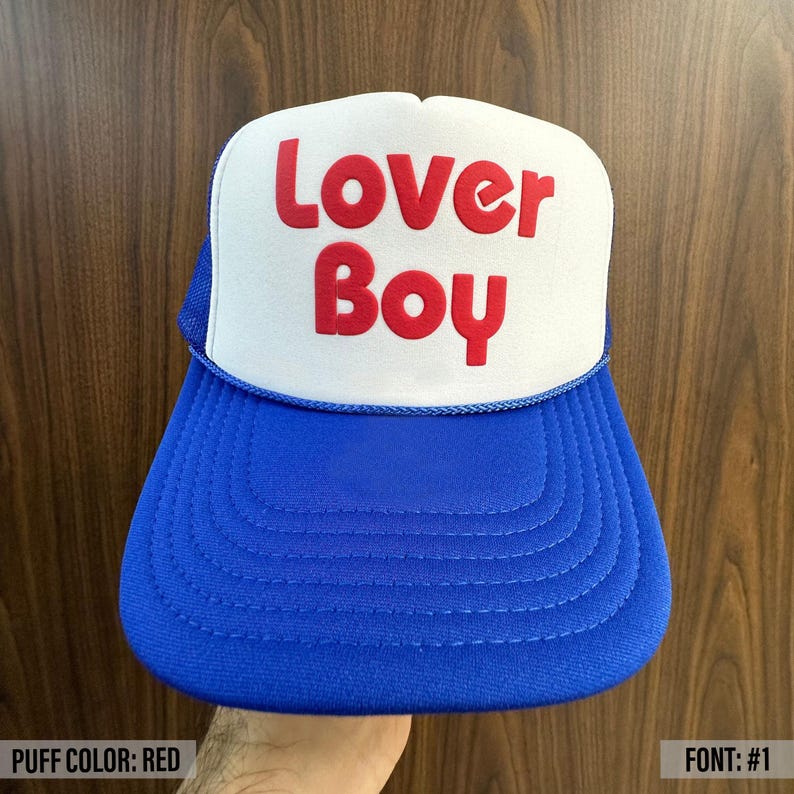 Puff Print Trucker Cap, Custom Foam Trucker Hats, Personalized Foam Trucker Hats, Custom Caps, Custom Hat, Trucker Hats, Trucker Caps image 8