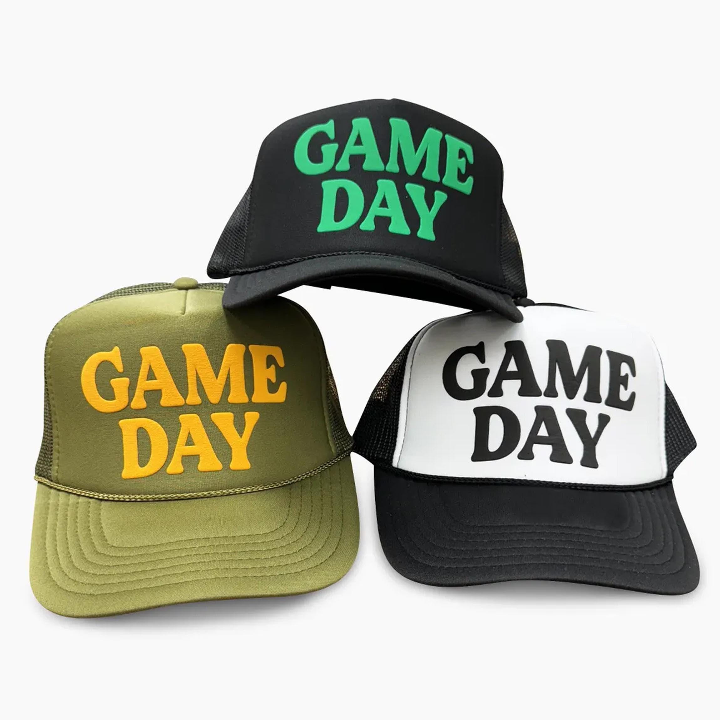 Game Day Puff Print Trucker Hat, Game Day Hat, Game Day Caps