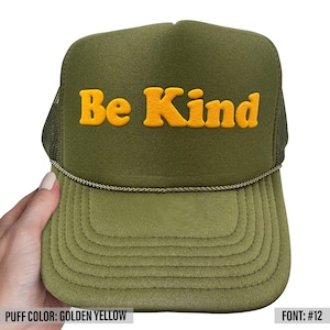 Puff Print Trucker Cap, Custom Foam Trucker Hats, Personalized Foam Trucker Hats, Custom Caps, Custom Hat, Trucker Hats, Trucker Caps image 9