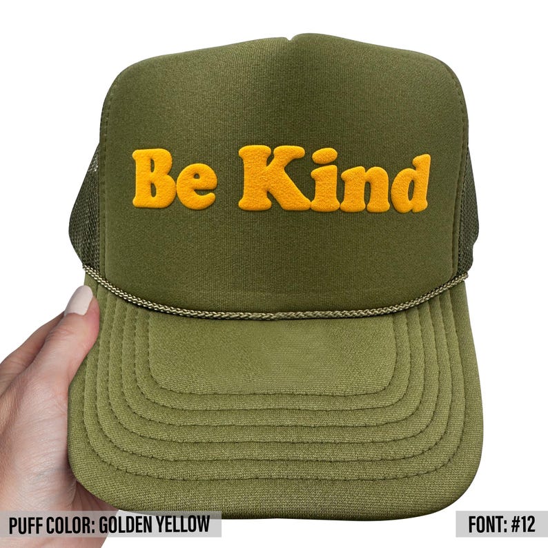 Puff Print Trucker Cap, Custom Foam Trucker Hats, Personalized Foam Trucker Hats, Custom Caps, Custom Hat, Trucker Hats, Trucker Caps image 9