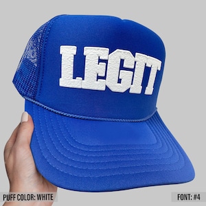 Puff Print Trucker Cap, Custom Foam Trucker Hats, Personalized Foam Trucker Hats, Custom Caps, Custom Hat, Trucker Hats, Trucker Caps image 7