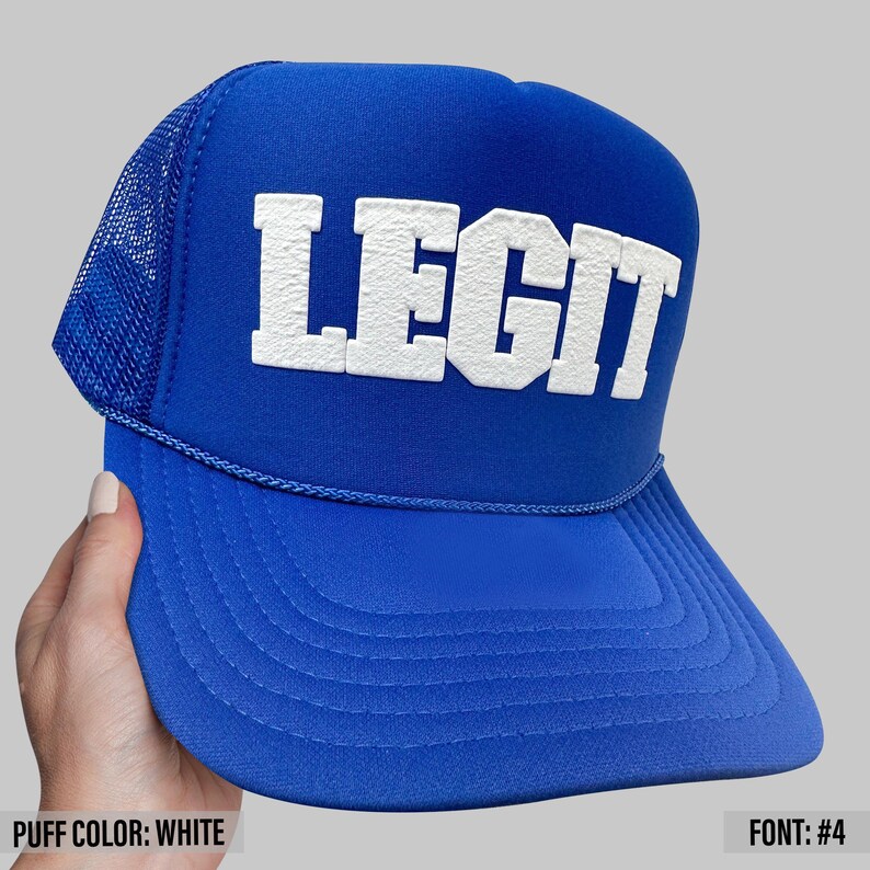 Puff Print Trucker Cap, Custom Foam Trucker Hats, Personalized Foam Trucker Hats, Custom Caps, Custom Hat, Trucker Hats, Trucker Caps image 7