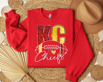 KC Chiefs Shirt, Kansas City Football T-Shirt, Gift For Football Fan, Chiefs Shirt, Chiefs Gifts For Her, Game Day Shirt, Sports Fan Gift
