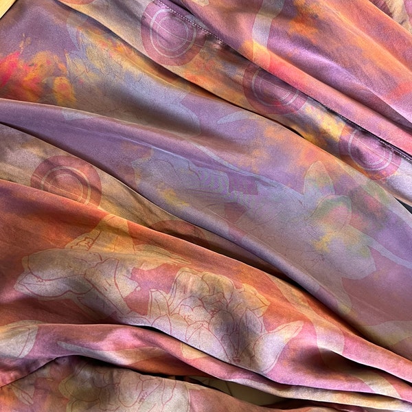 Over-dyed Silk Robe