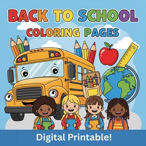 Back to School Coloring Pages: Fun Learning Activities (A4 + US Letter PDF)