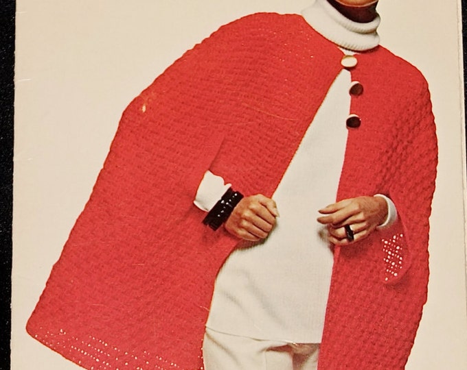 1970s Crochet Knit Pattern Booklet / Wrap Ups Coats &amp; - Etsy