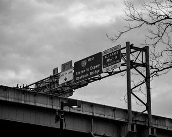 Staten Island Expressway - 35mm Film Photography Print, NYC Wall Art