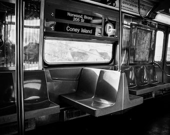 On The Way To Coney Island - 35mm Film Photography Print, NYC Wall Art