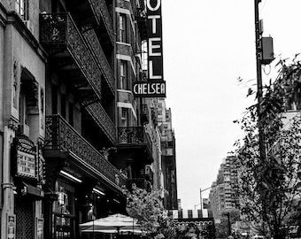 Hotel Chelsea Vertical - 35mm Film Photography Print, NYC Wall Art