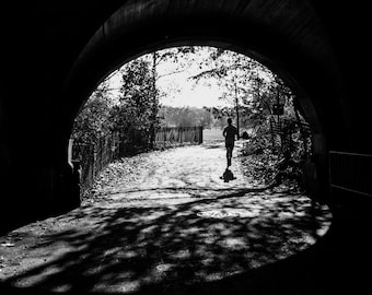 Jogger in Prospect Park, Brooklyn - 35mm Film Photography Print, NYC Wall Art