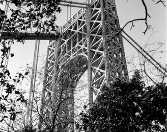 George Washington Bridge - 35mm Film Photography Print, NYC Wall Art