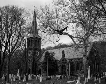 St. Andrew's Church Cemetery, Staten Island - 35mm Film Photography Print, NYC Wall Art