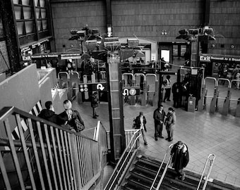 Jackson Heights-Roosevelt Ave/74th Street Subway Station - 35mm Film Photography Print, NYC Wall Art
