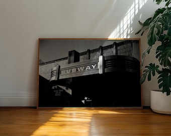 Vintage NYC Subway Station - 35mm Film Photography Print, NYC Wall Art