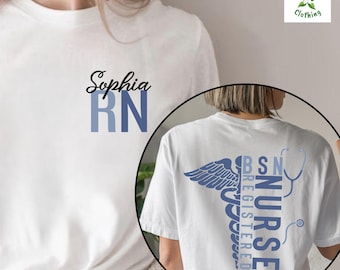 Personalized BSN RN Nurse Shirt, Graduation Gift