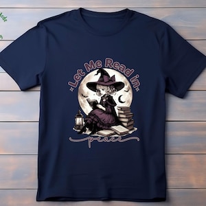 Read in Peace Shirt, Halloween Shirt, Reading Shirt, Read More Books, Book Lover Gift, Halloween Teacher Shirt, Librarian