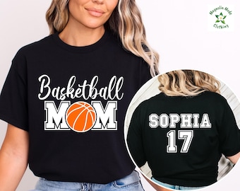 Personalized Basketball Mom Shirt: Players Name & Number Tee