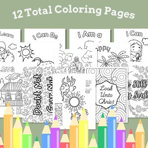 12 total Easter coloring pages