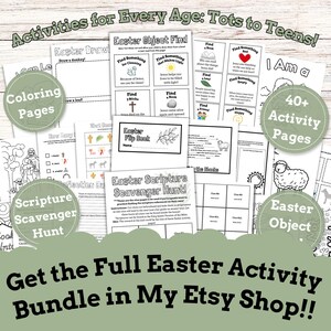 Easter Bible Scavenger Hunt | Religious Easter Scripture Game ...