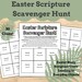 Easter Bible Scavenger Hunt | Religious Easter Scripture Game ...