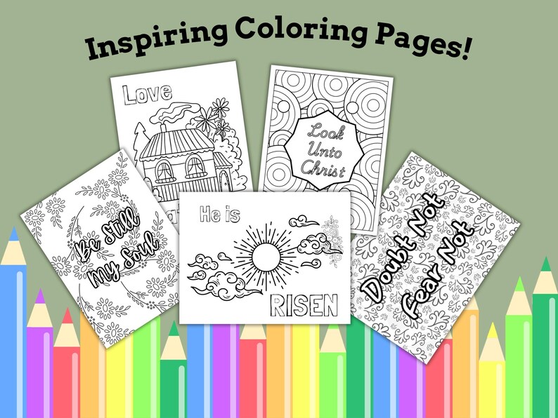Christ-centered coloring pages