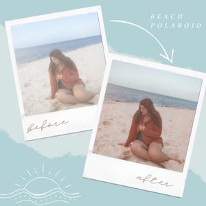 Beach Lightroom Preset “Beach Polaroid” Sunset Ocean Bright Colorful True to Color Lightroom Classic and Mobile Preset