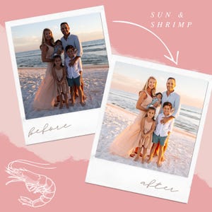 Beach Lightroom Preset “Sun & Shrimp” Sunset Ocean Bright Colorful True to Color Lightroom Classic and Mobile Preset