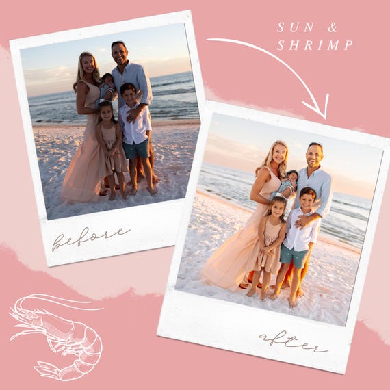 Beach Lightroom Preset “Sun & Shrimp” Sunset Ocean Bright Colorful True to Color Lightroom Classic and Mobile Preset *READ DESCRIPTION*
