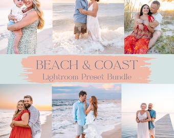 Beach & Coast Lightroom Presets Bundle 10 Ocean Colorful Bright Sunset Presets for Classic Mobile Lightroom True to Color *READ DESCRIPTION*