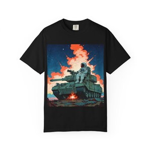 Cosmic Tank T-Shirt, Vintage Space Art Tee, Unisex Graphic Shirt, Cool Astronaut Design, Gift for Space Lovers, Sci-Fi Apparel