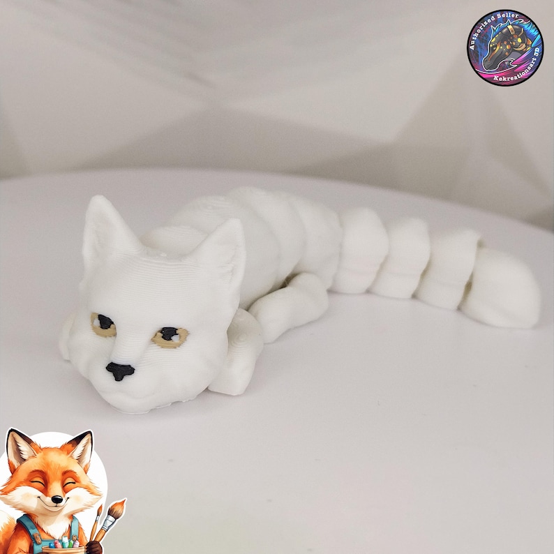 White Cat Fidget Toy Sensory & ADHD Aid Anxiety Relief Autism Friendly ...
