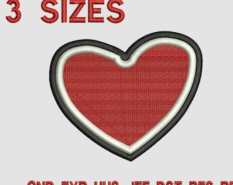 Heart Embroidery Design | Love Symbol Machine Embroidery File | Digital Download