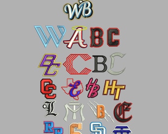 May include: A collection of 23 puff fonts in various colors and styles, including letters, numbers, and symbols. The fonts are arranged in a pyramid shape, with the largest font at the top and the smallest fonts at the bottom.