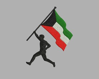 Palestine Flag Embroidery Design |  Machine Embroidery Digital File