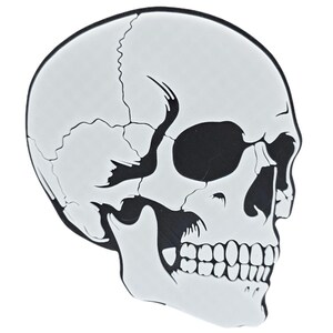 Minimalist Skull Fridge Magnet – Gothic Kitchen Decor, Halloween Aesthetic Magnet