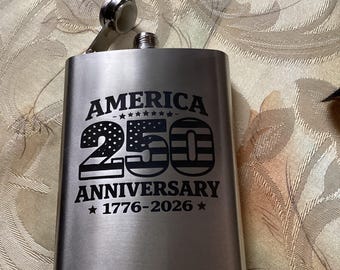 Hip flask custom laser engraved Stainless Steel