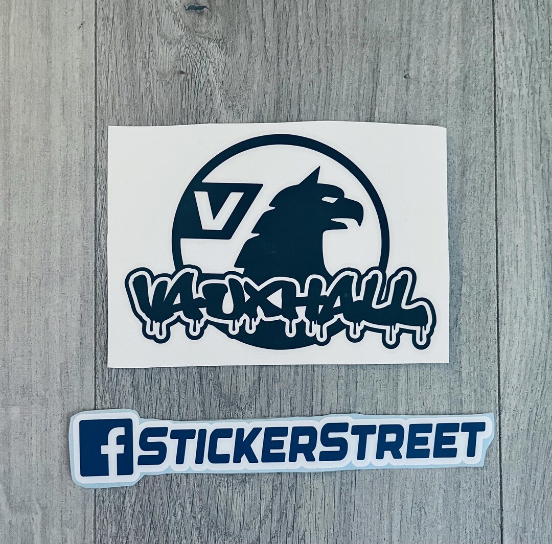 Vauxhall Dripping Graffiti Car Decal | Funny Bumper Sticker | Van ...