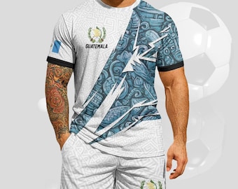Guatemala Soccer Jersey Set with Custom Name & Number | Heritage Inspired Design | Unisex Soccer Apparel