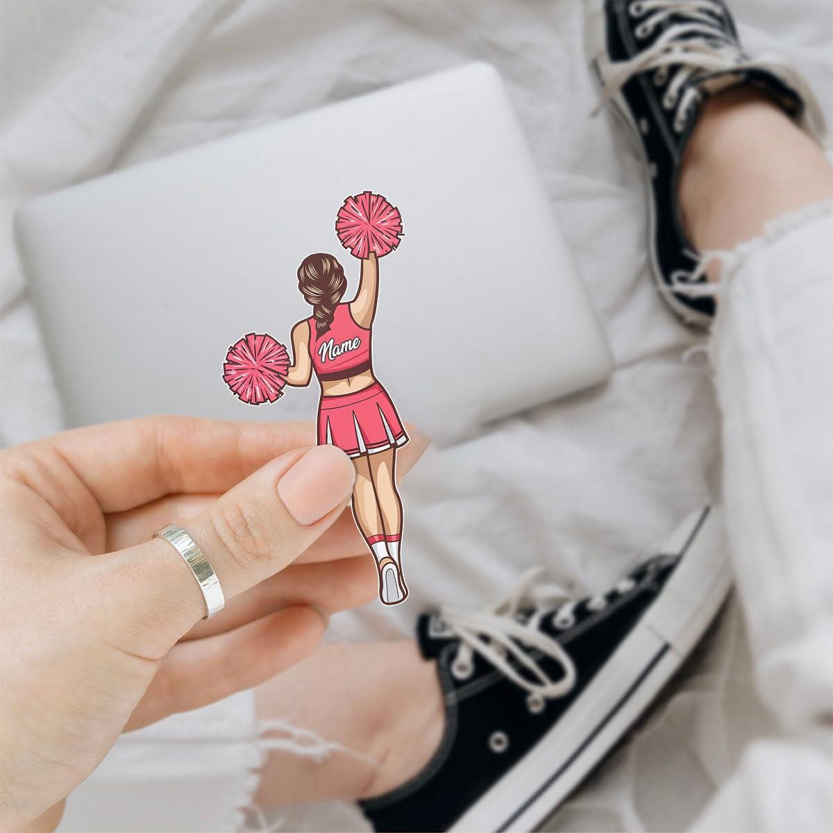 1PCS Personalized Cheer Vinyl Sticker, Cheerleader Bumper Sticker ...
